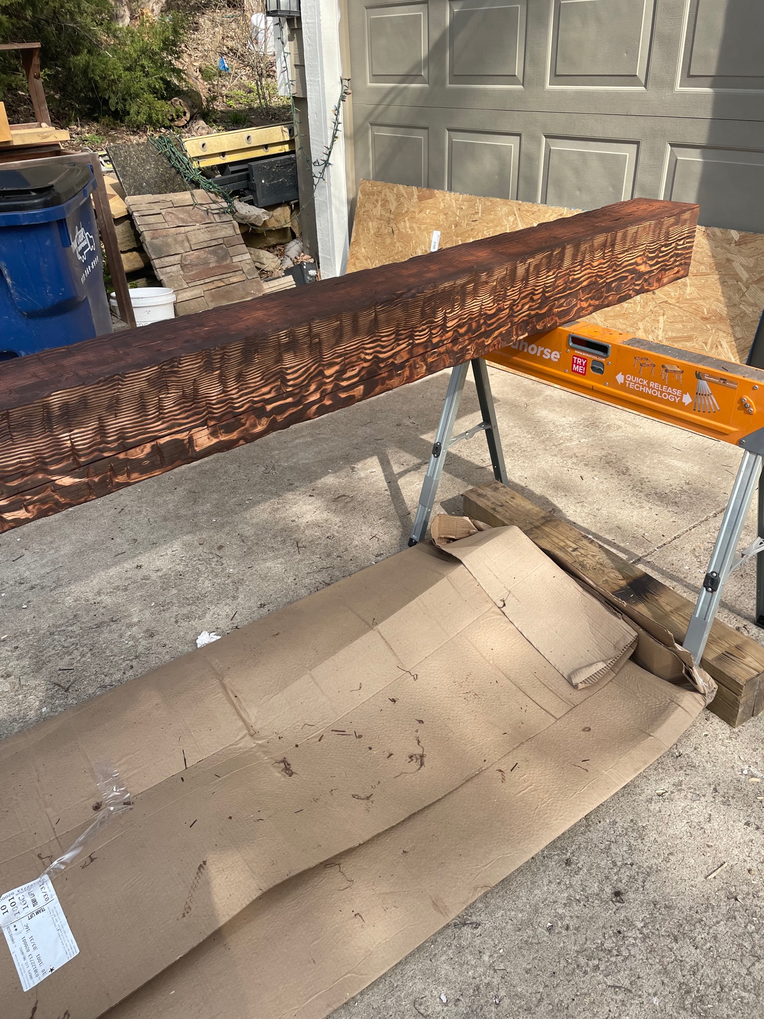 Carpentry in progress